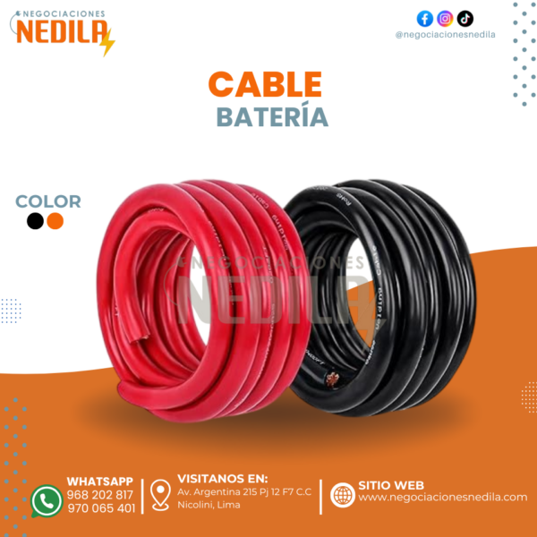 CABLE DE BATERÍA