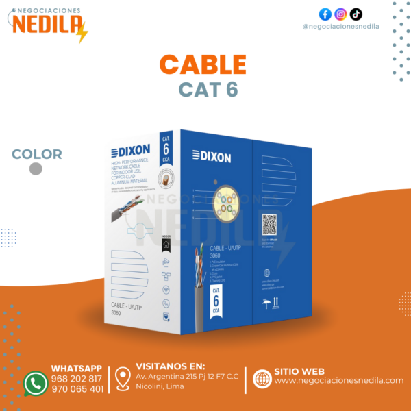 CABLE ELÉCTRICO CAT6