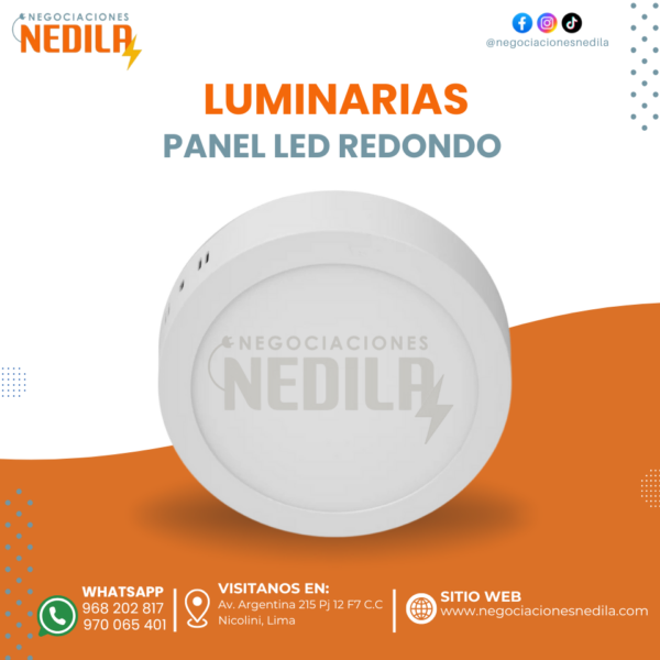 PANEL LED REDONDO