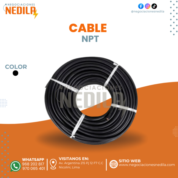 CABLE ELÉCTRICO NPT