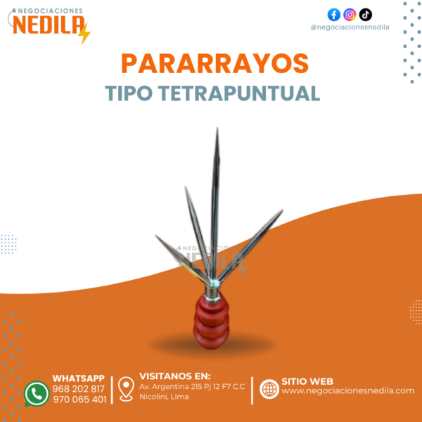 PARARRAYO TETRAPUNTUAL TIPO FRANKLIN