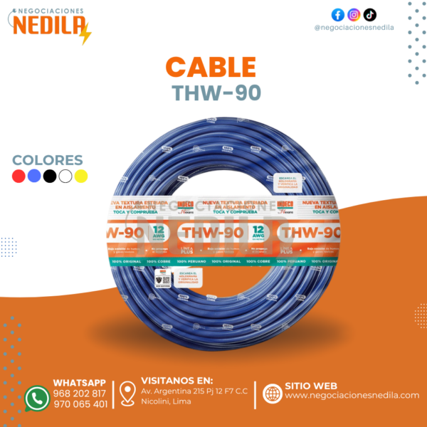 CABLE ELÉCTRICO THW-90
