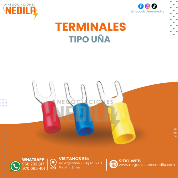 TERMINAL AISLADO TIPO UÑA