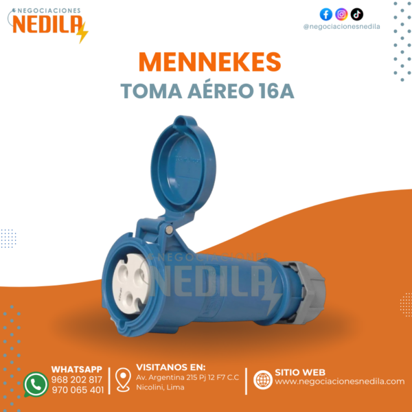TOMA AÉREO AZUL 16AMP