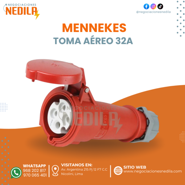 TOMA AÉREO ROJO 32AMP