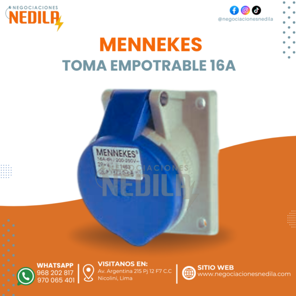 TOMA EMPOTRABLE 16AMP