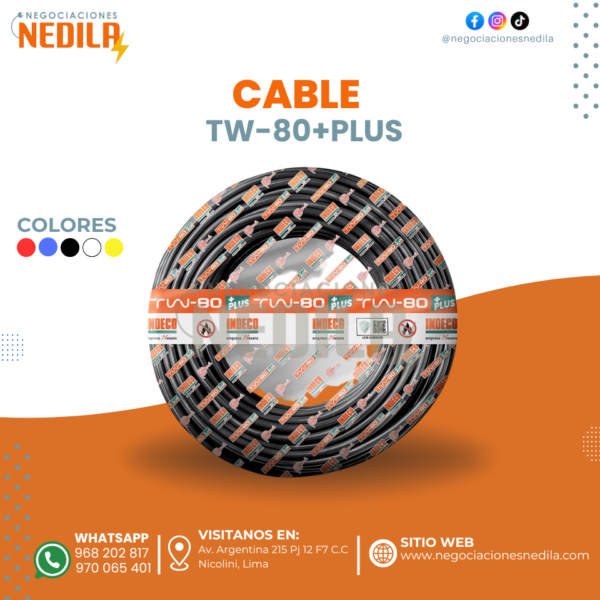 CABLE ELÉCTRICO TW-80+PLUS