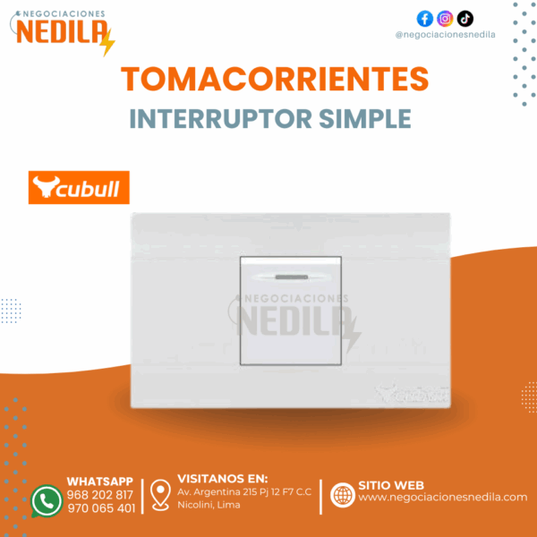 INTERRUPTOR SIMPLE CUBULL