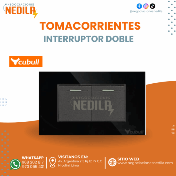 INTERRUPTOR DOBLE CUBULL - Imagen 3
