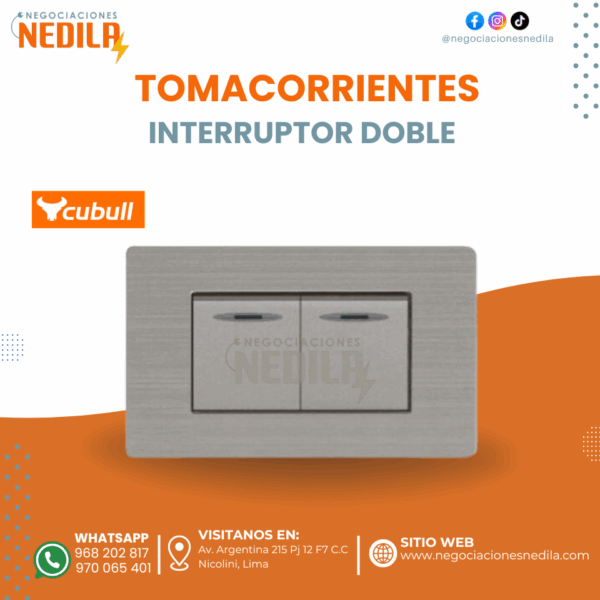 INTERRUPTOR DOBLE CUBULL